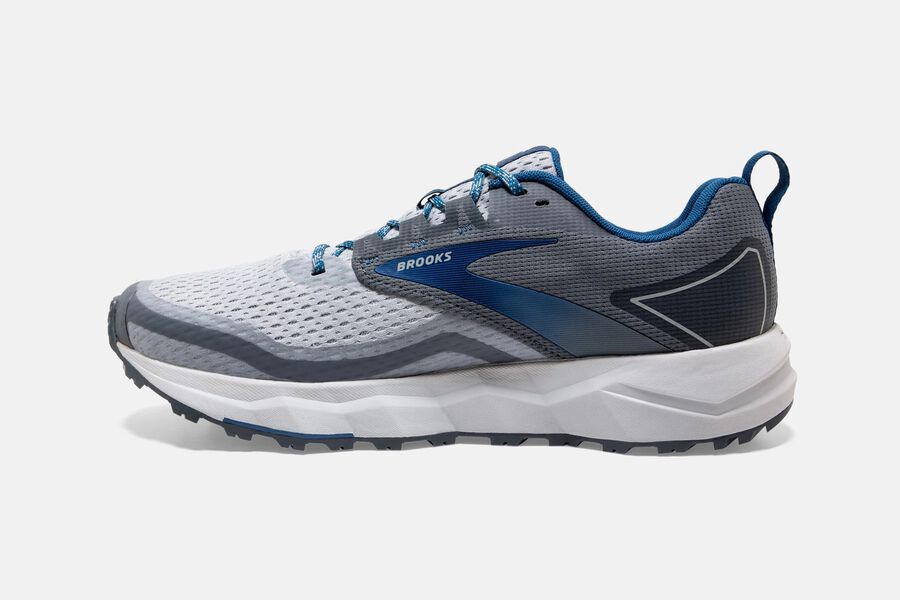 Divide 2 Trail Brooks Running Shoes NZ Mens - Grey/Blue - XIAQPU-138